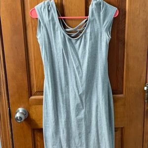 Grey simple dress